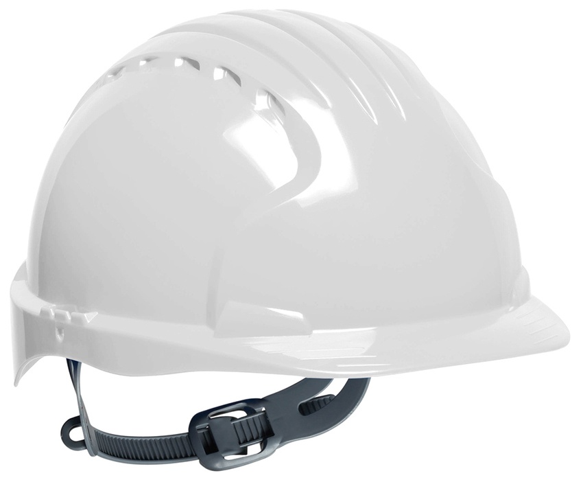 JSP Evolution 6121 Standard Brim HDPE Shell Hard Hat with 6 Point Suspension (General) from Columbia Safety